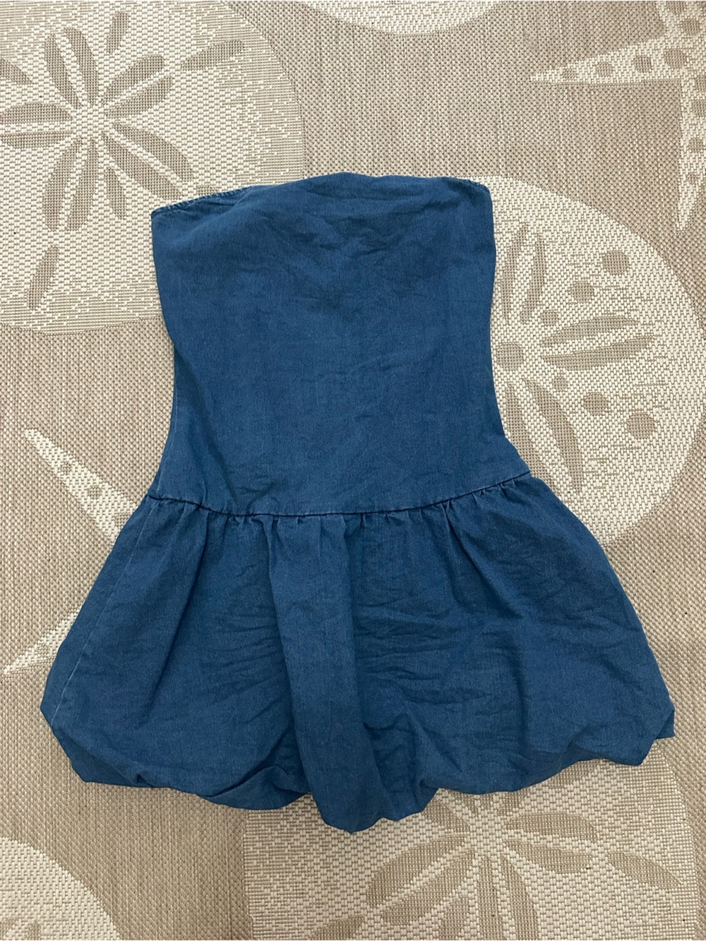 Derek Heart Strapless Navy Blue Mini Dress